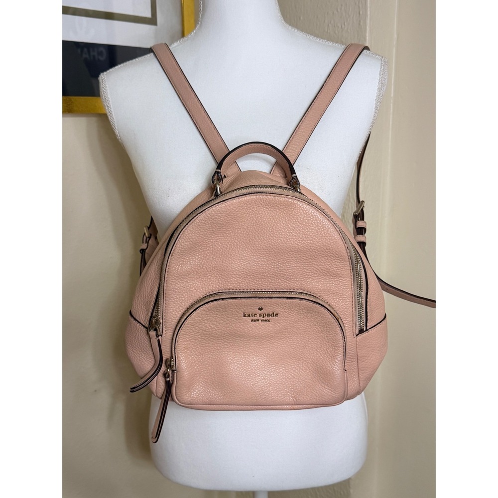 Kate Spade New York Pink Pebbled Leather Mini Backpack Bag WKRU5984